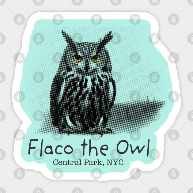 Flaco the Owl Sticker by WickedAngel